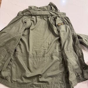 AC/DC Official Merch Men‎ XXXL Olive Green Military Field Jacket Hooded Utility